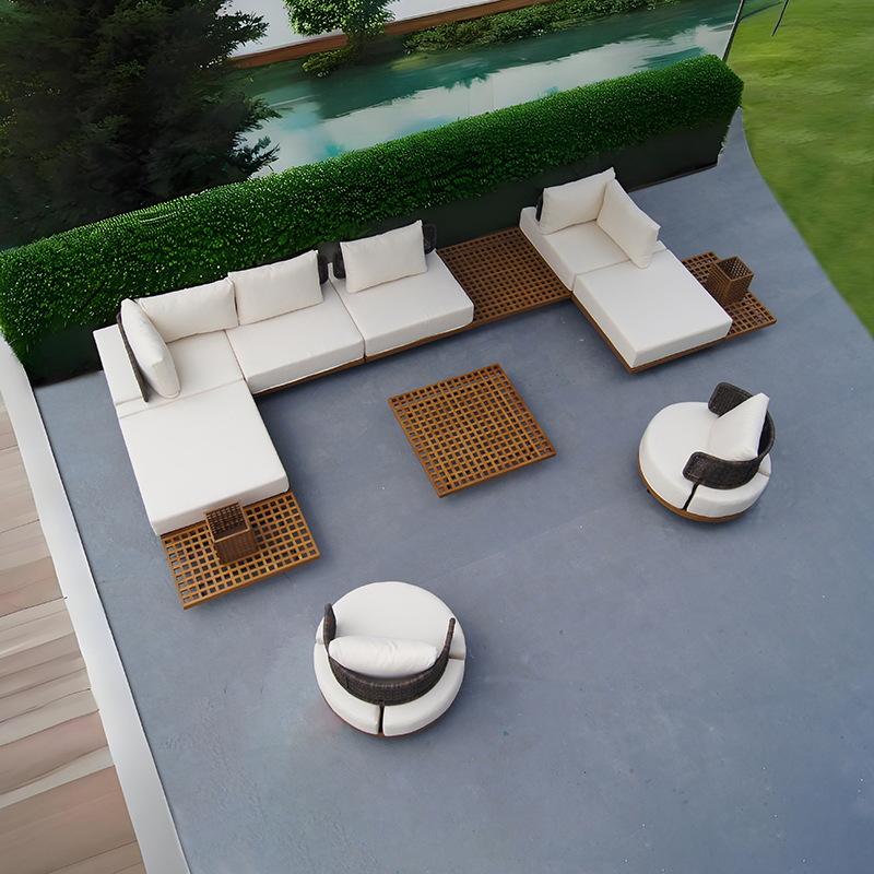 Outdoor Garden Corner Sofa Couch Furniture Set