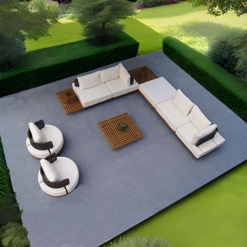 Outdoor Garden Corner Sofa Couch Furniture Set