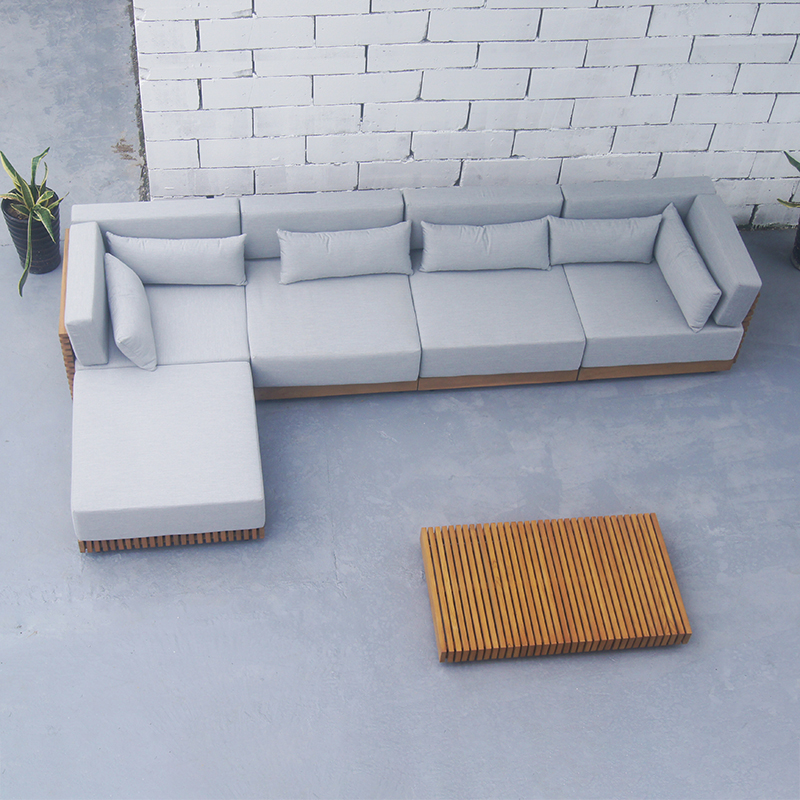 L Shaped Outdoor Patio Sectional Couch Lounge