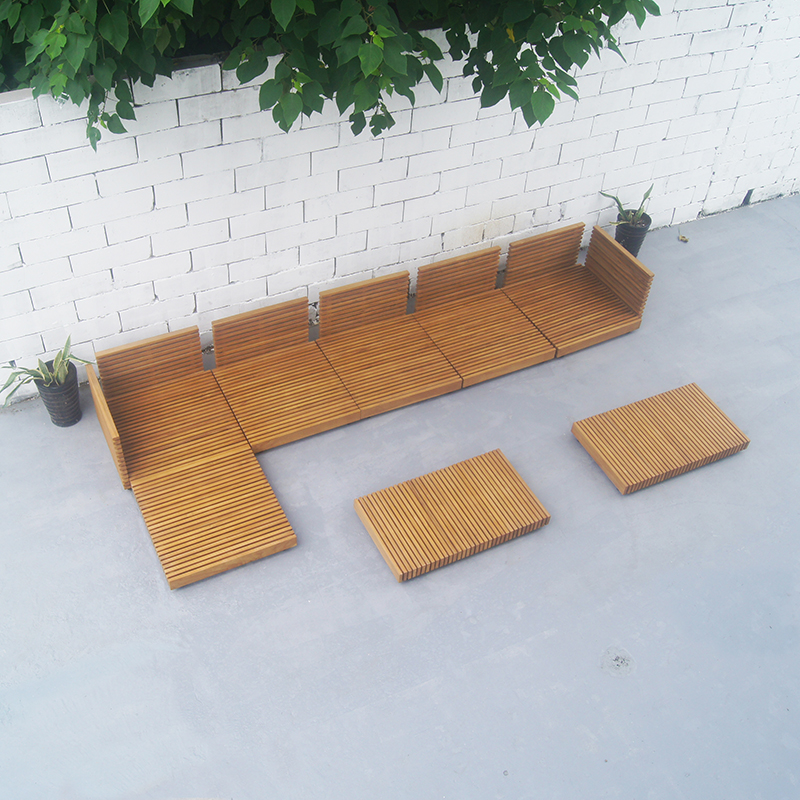 L Shaped Outdoor Patio Sectional Couch Lounge