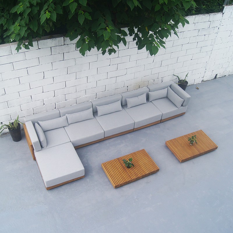L shaped patio couch