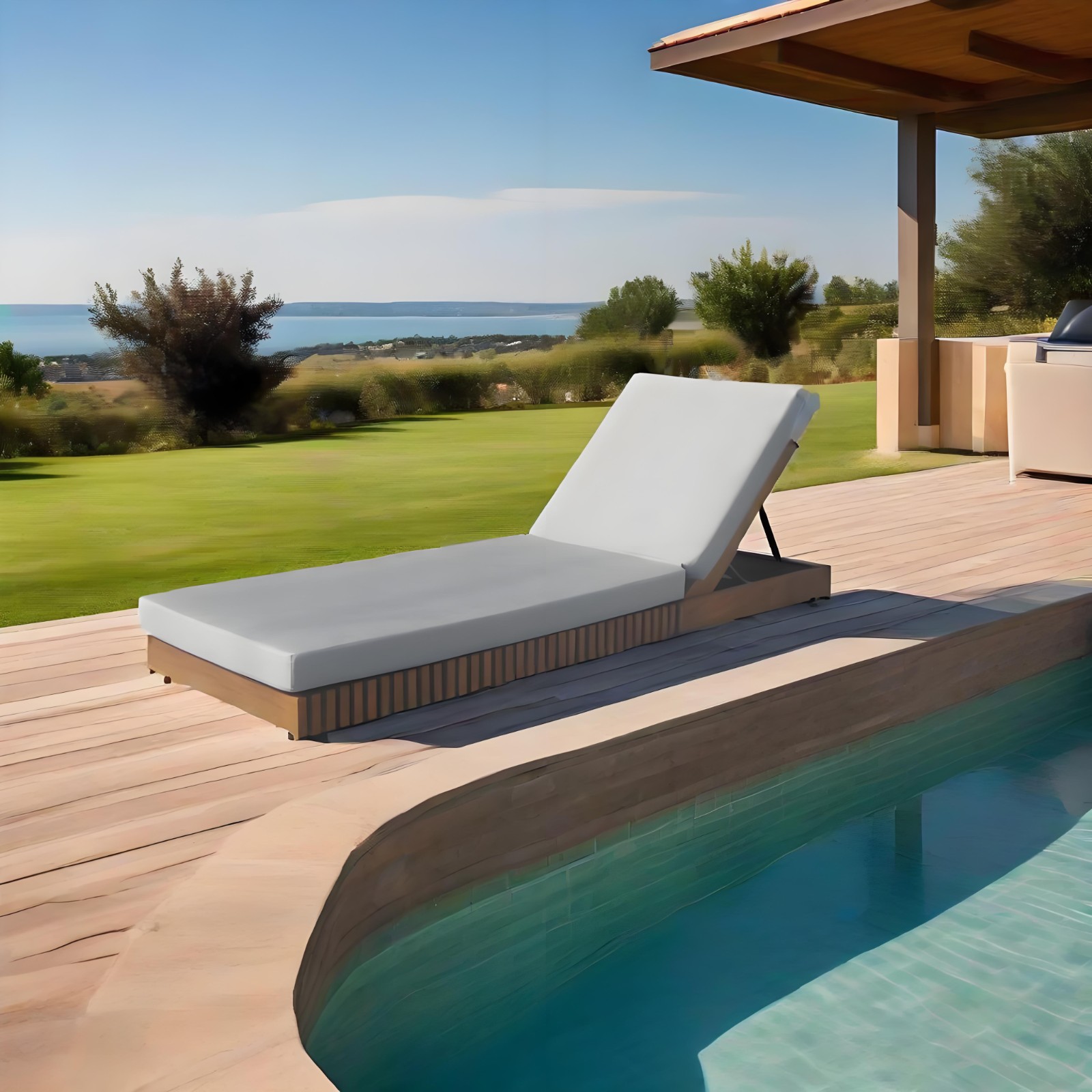 L shaped outdoor sectional