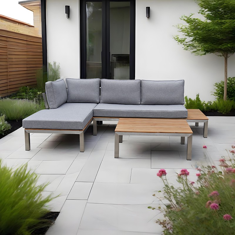 sofa set stainless steel