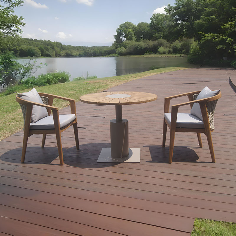 Outdoor Garden 3 Piece Bistro Table Set