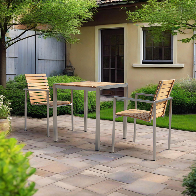 Outdoor Garden Small Table And 2 Chairs Furniture