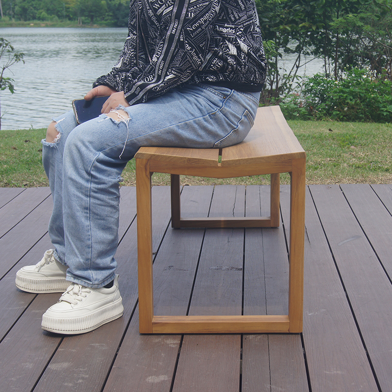 Outdoor Garden Teak Solid Wood Bench