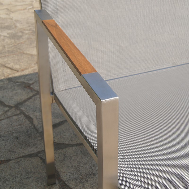metal bench with backrest