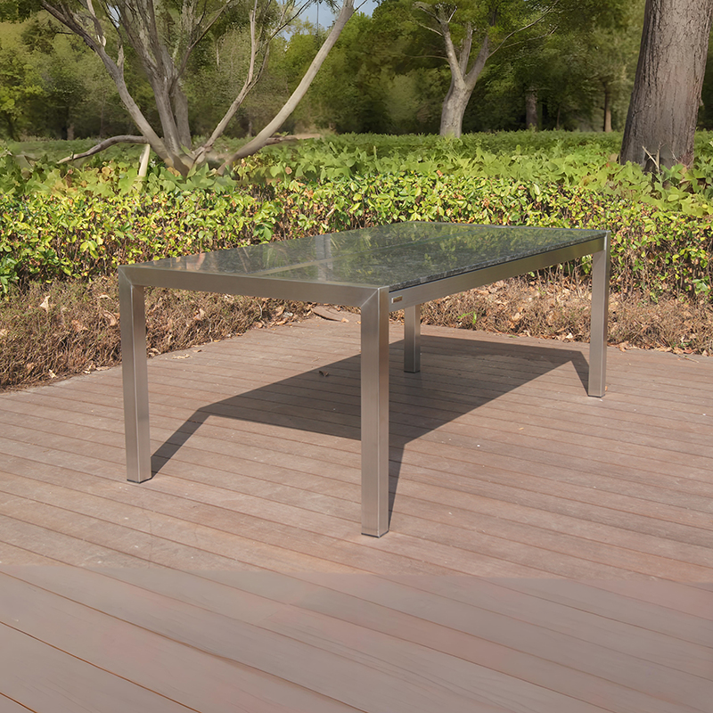 Outdoor Garden Granite Top Dining Table