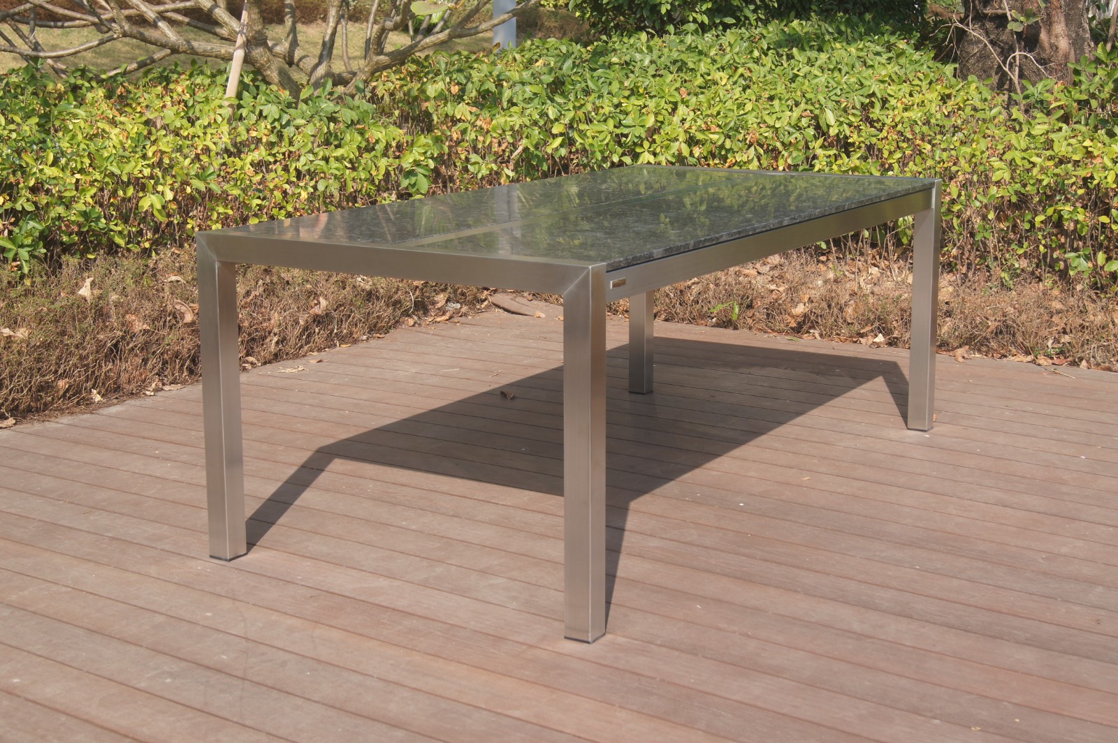 granite top outdoor dining table
