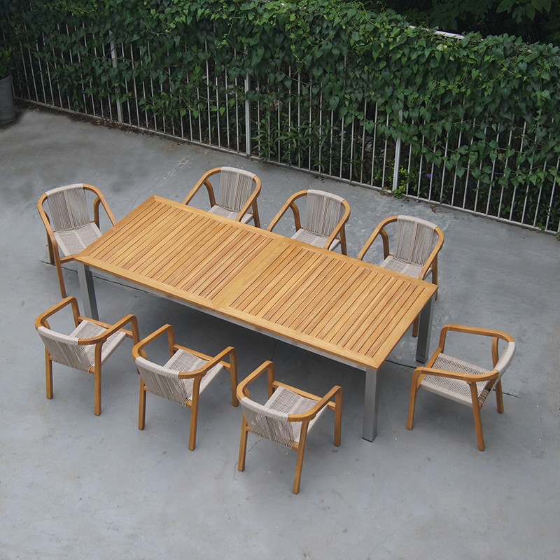 extendable outdoor dining table