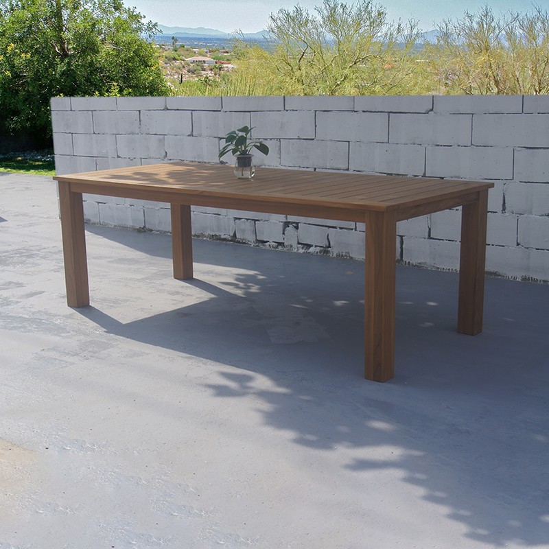 teak garden table
