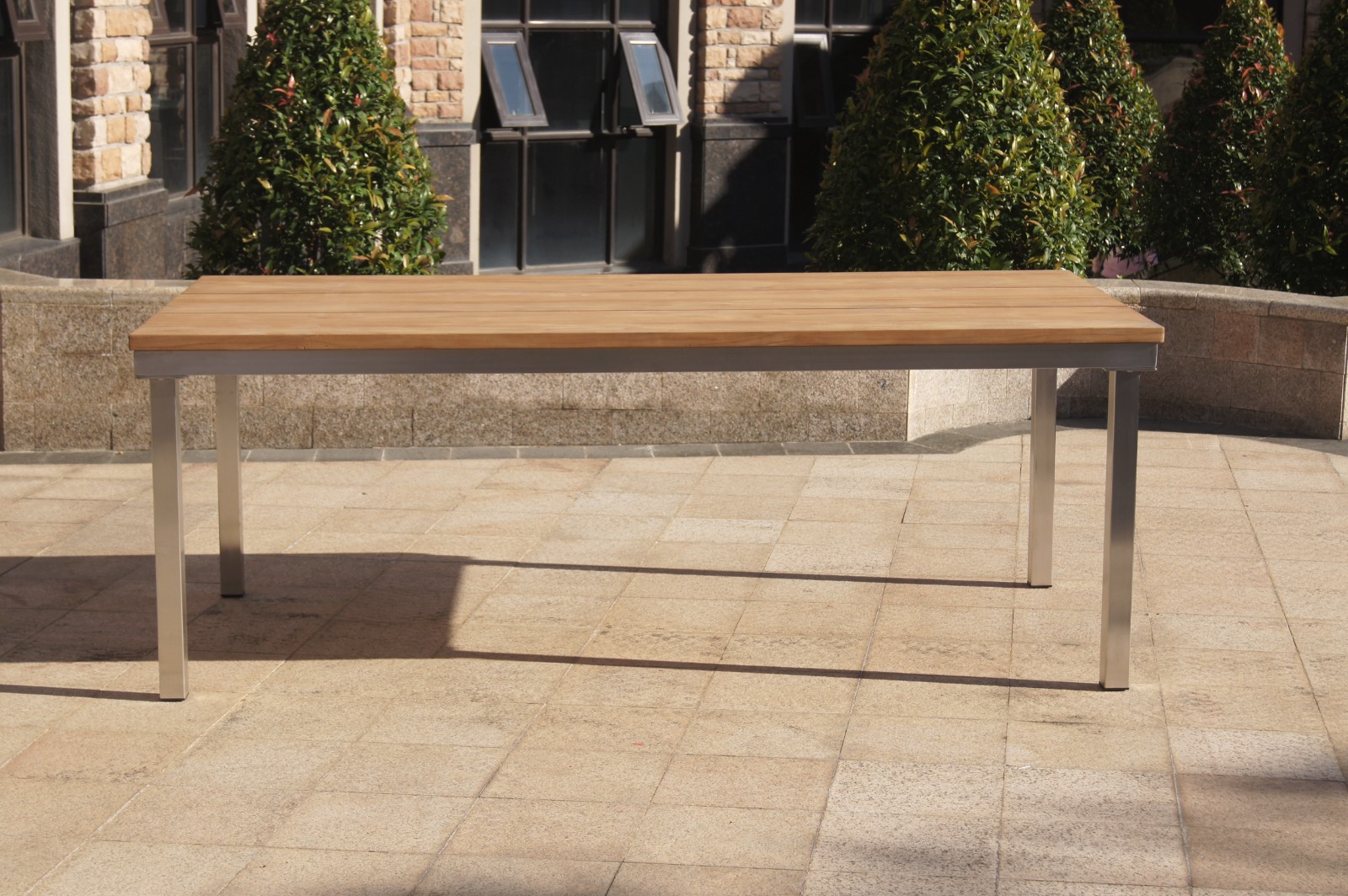 stainless steel outdoor table