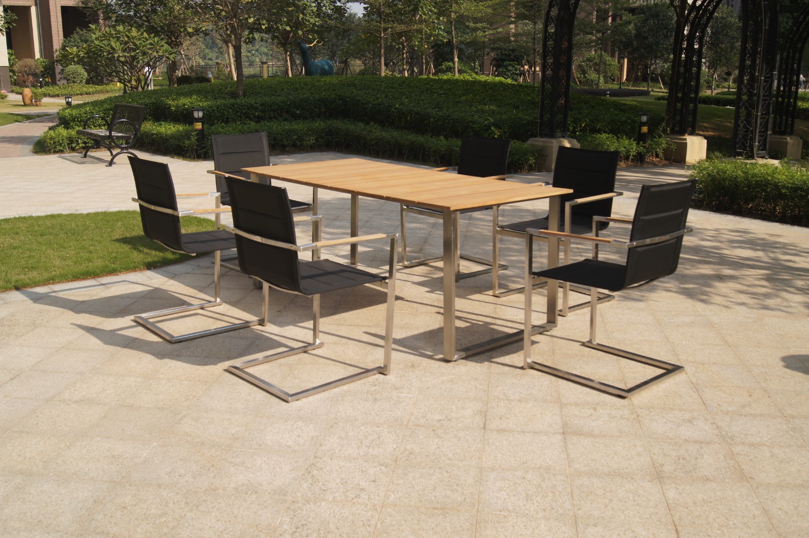 stainless steel chairs outdoor