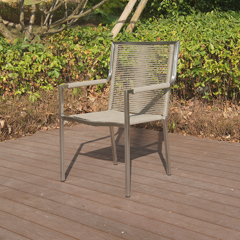 Outdoor Garden Stainless Steel String Rope Chair