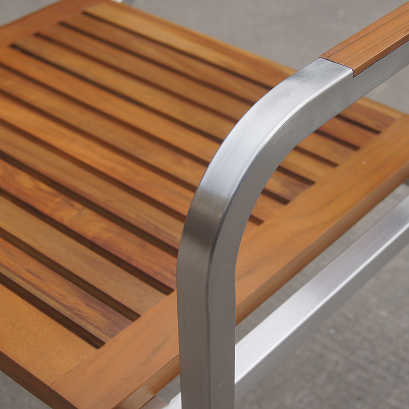 Outdoor Patio Teak Stack Dining Armchair