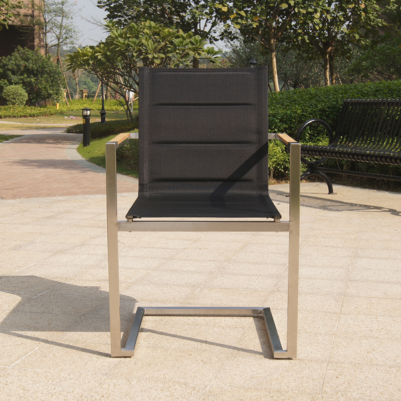 Outdoor Garden Stainless Steel Textilene Textilene Chair