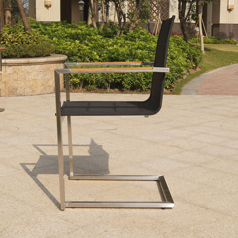 Outdoor Garden Stainless Steel Textilene Textilene Chair