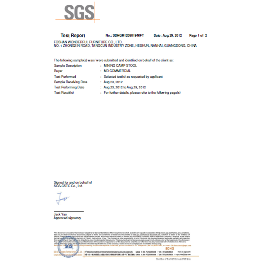 SGS Test Report