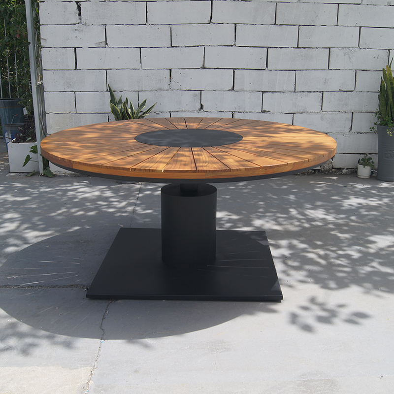 Teak Rope Outdoor Furniture Set Teak Table and Chairs