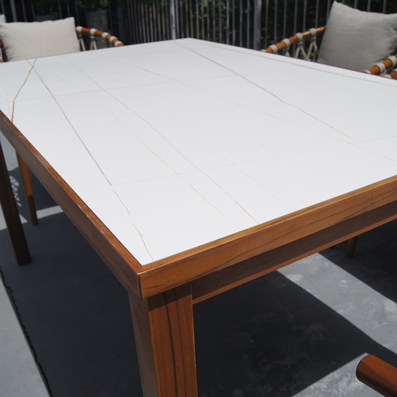 Outdoor Patio Teak Garden Dining Table and Chairs