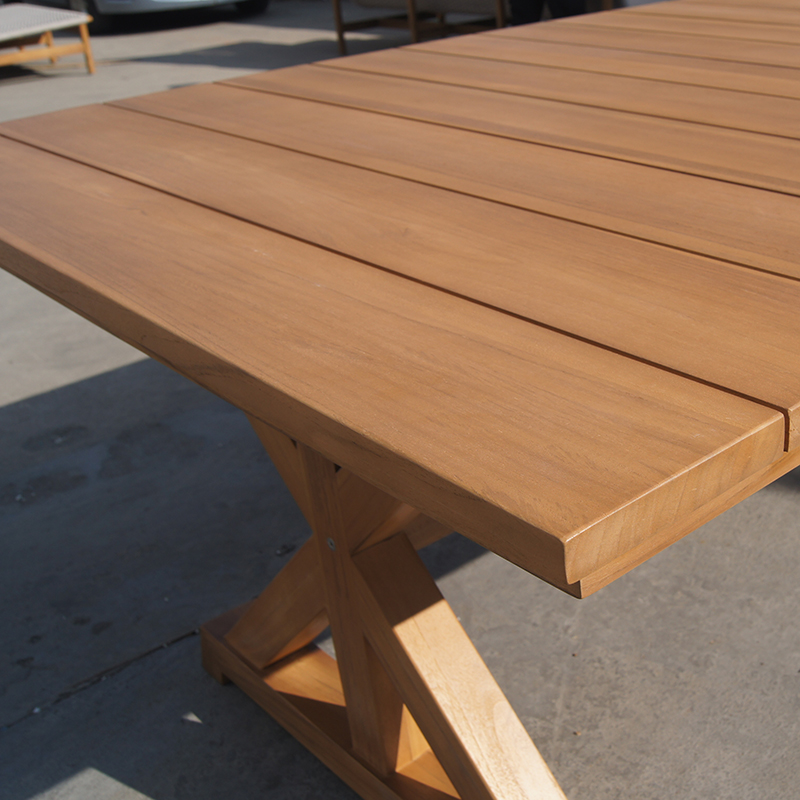 Summer Outdoor 6 Seater Dining Teak Garden Table Set