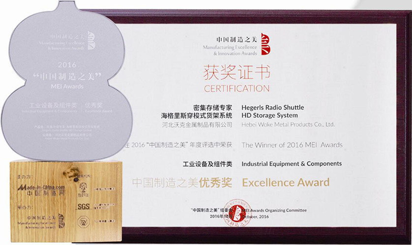 Excellence Award of 