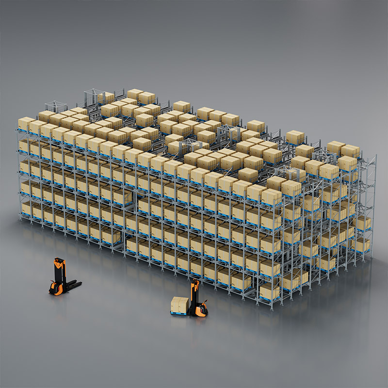 6 Way Pallet Shuttle System for High-Density Smart Warehousing