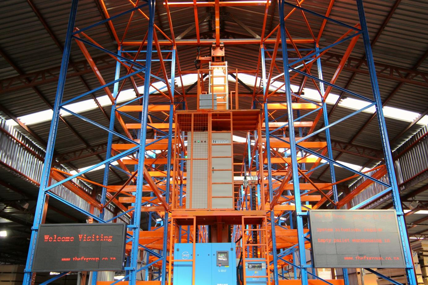 HEGERLS warehouse automation system monitored by predictive maintenance sensors