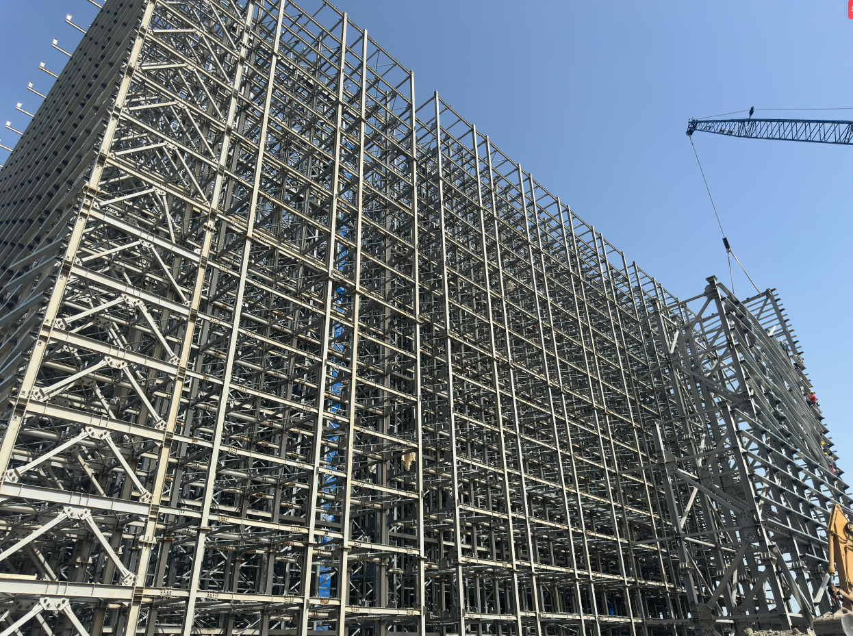 Clad-rack warehouse construction steel framework Clad-rack warehouse construction steel framework