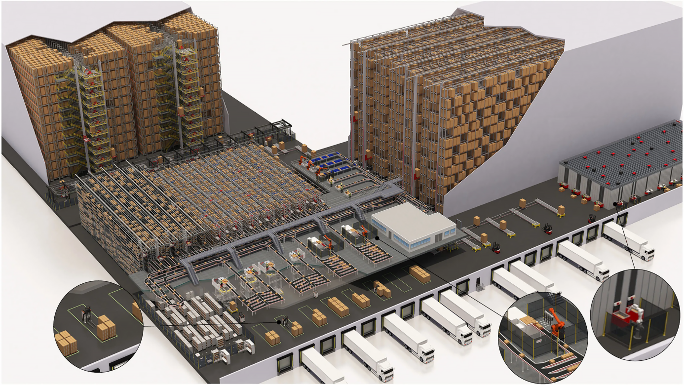 intelligent warehouse orchestration system with four way shuttle and ASRS intelligent warehouse orchestration system with four way shuttle and ASRS