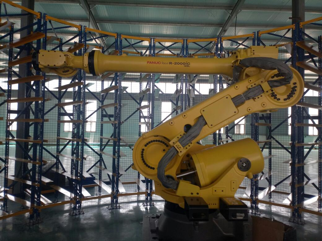 Industrial robotic arm for picking emergency supply bins