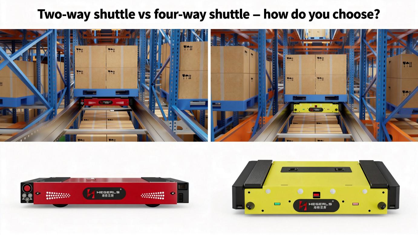 HEGERLS custom ASRS shuttle warehouse layout