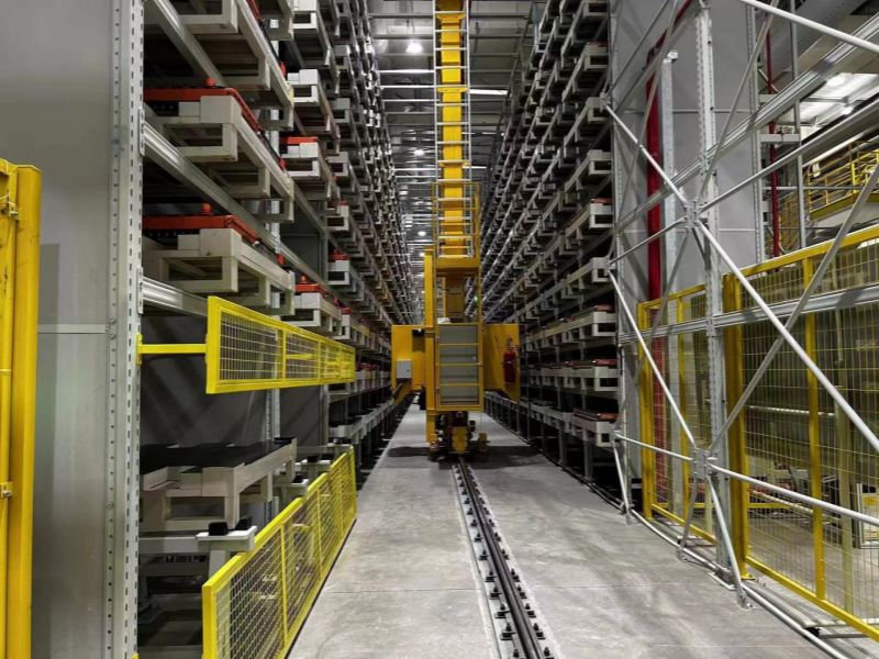 asrs automated material handling system for high density storage
