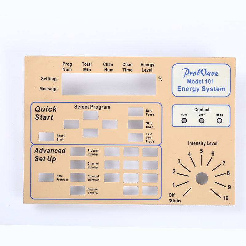 Panel de interruptores de membrana impermeable