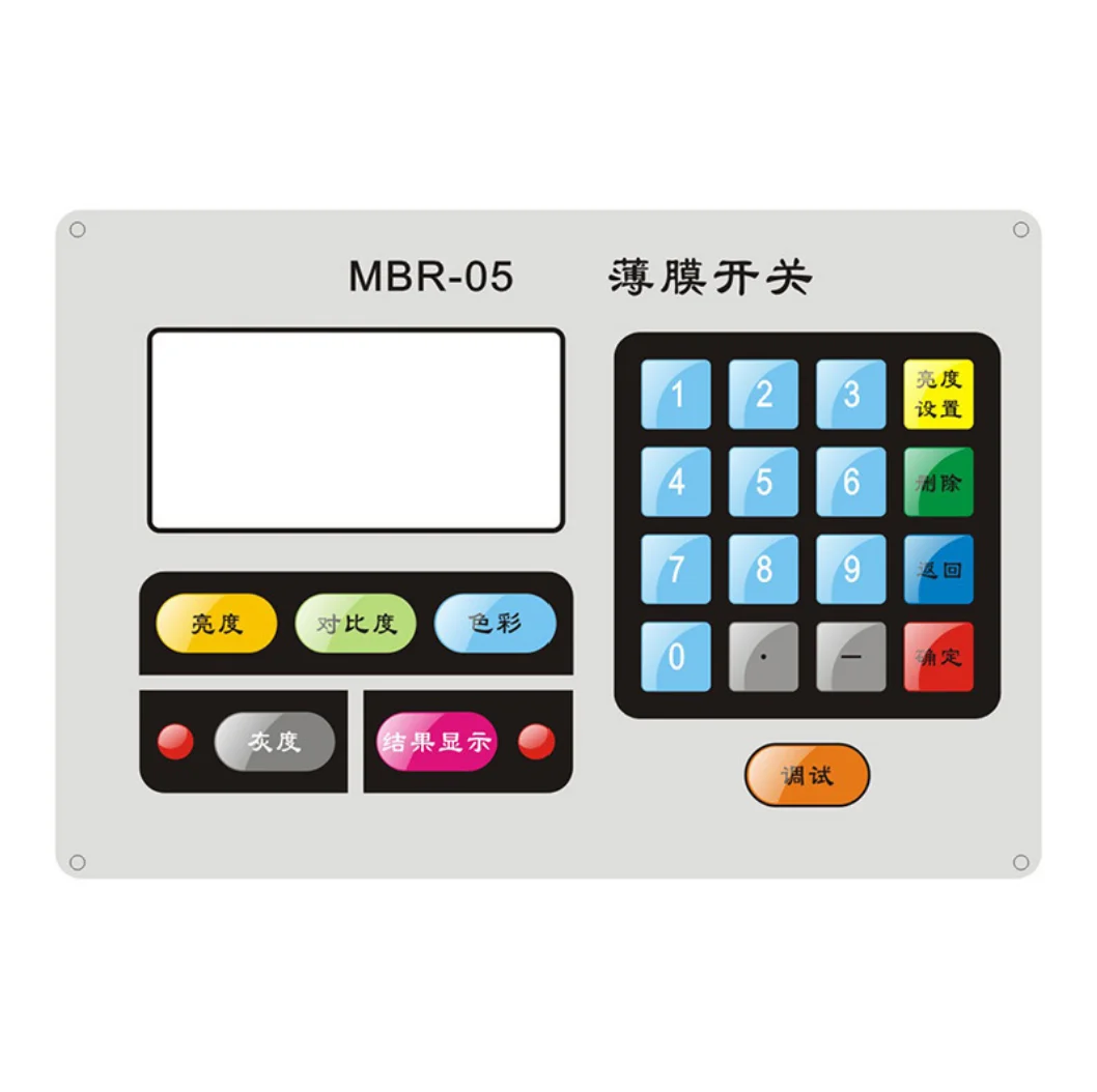 Paneles de control con teclado para equipos eléctricos