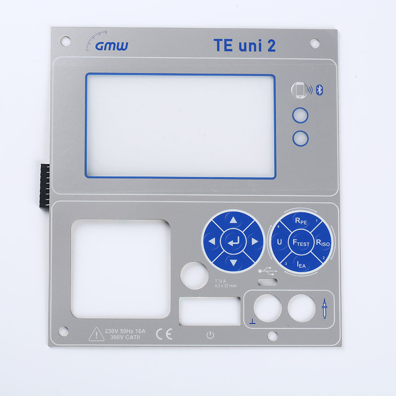 Teclado de membrana de ventana transparente
