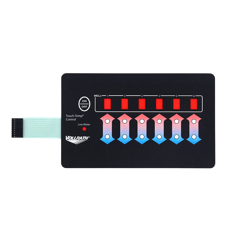 Interruptor de membrana abovedada de PVC serigrafiado