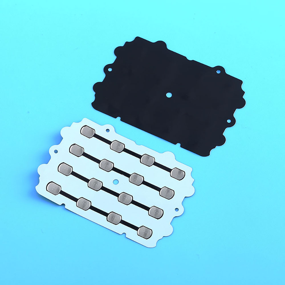 Double-layer structure remote control with metal dome array