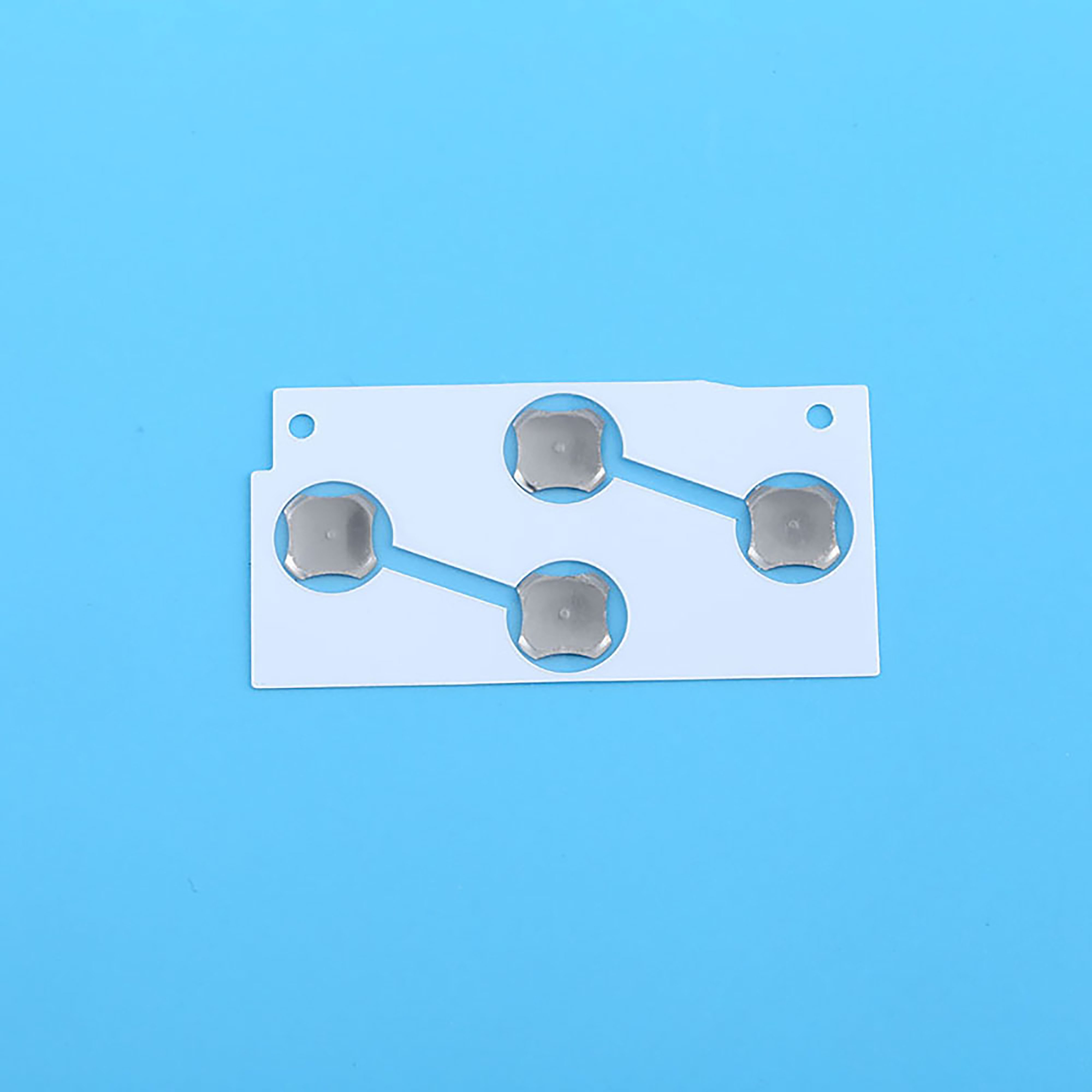 Double-layer structure waist-shaped metal dome array