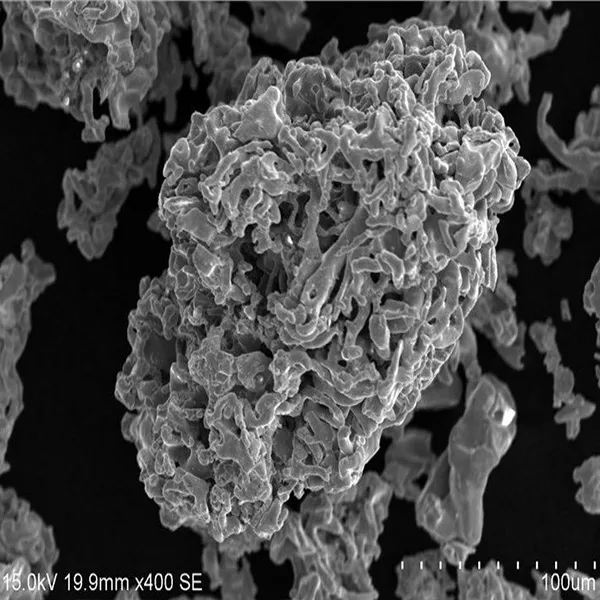 Hydrogen reduced iron powder with high Specific surface area porous structureused for friction brake pads prodution