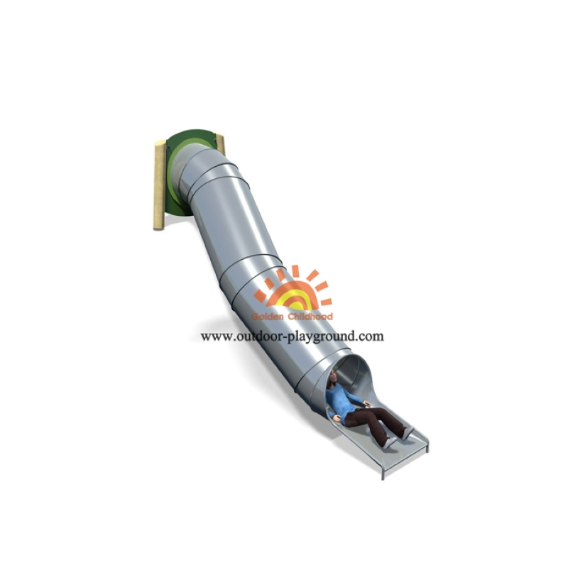outdoor tube freestanding slide