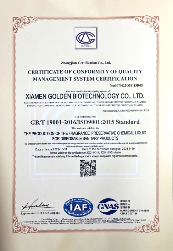 Preservative Liquid for Disinfectant Wipes