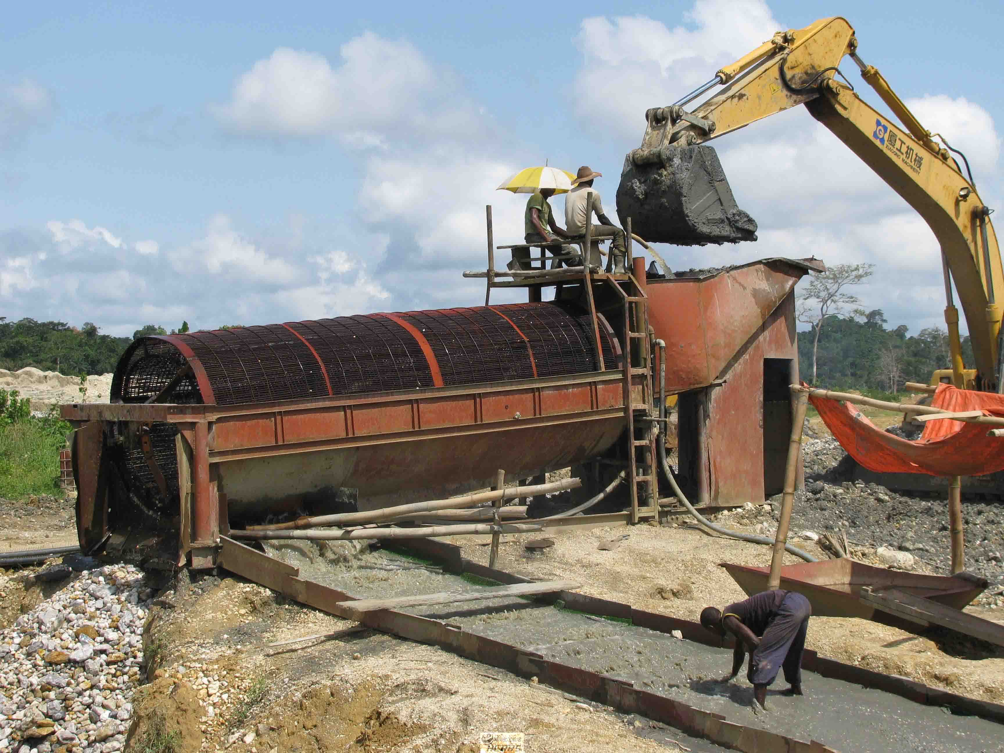 Dry Land Gold Panning Vehicle Gold Screening Equipment
