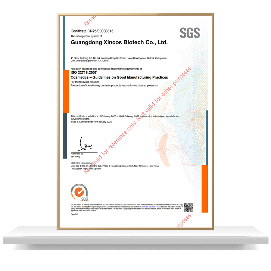 SGS ISO 22716 SGS ISO 22716