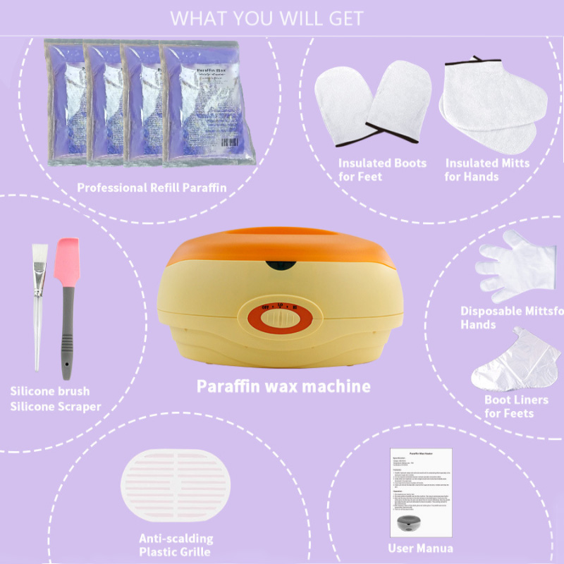paraffin wax kit-1000 Hand Feet Paraffin Professional Spa Treatment Home Care