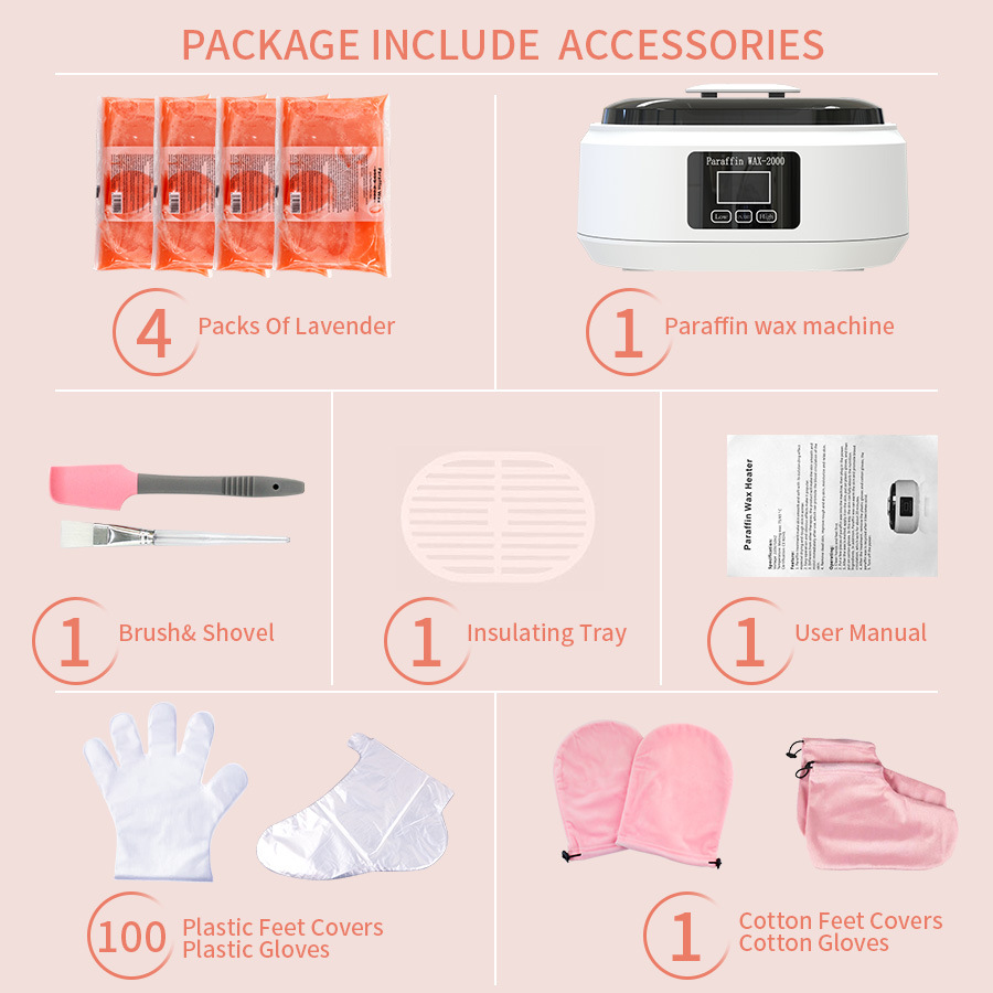 Paraffin wax-2000P Luxurious Paraffin Therapy with High Quality Spa Produc