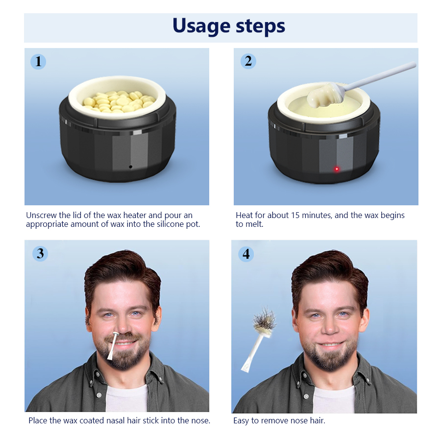 AX-100 Nose Waxing Kit Equipped with a waxer for precise nose hair trimming