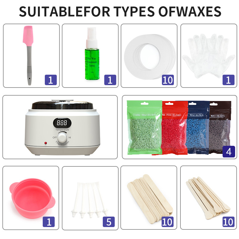 200A Premium Hair Removal Wax Kit for Smooth Skin Tress Wellness Body Wax