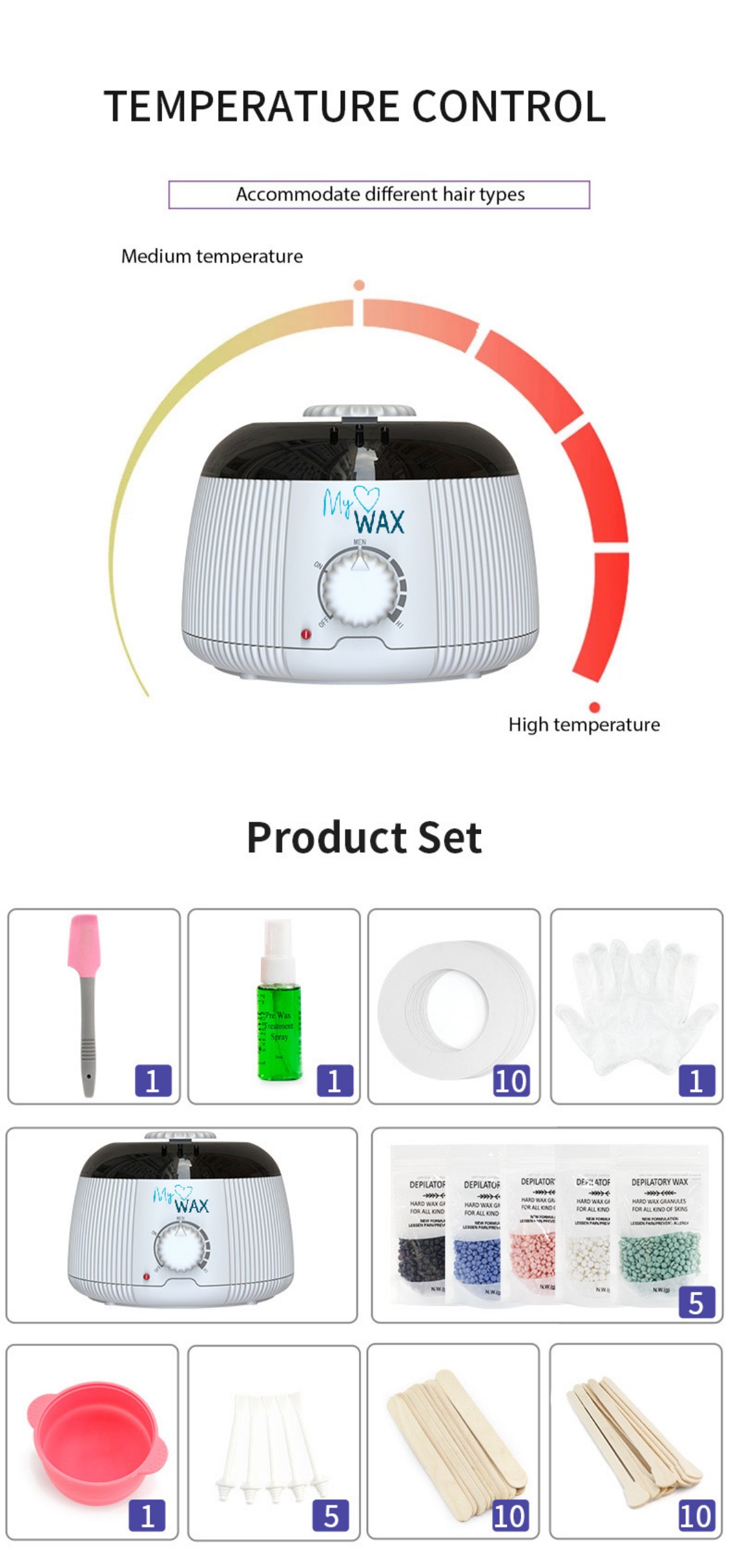 Hard Wax Heater For Waxing