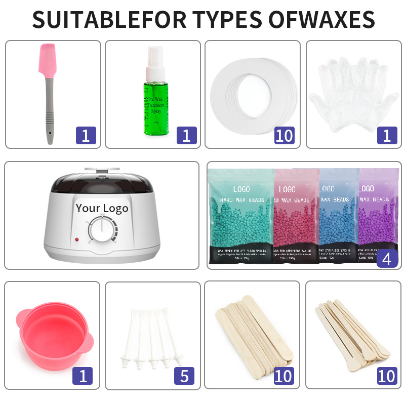 AX-911 Hard wax kit Beauty Salon Waxing At Home Waxing Body facial hair removal